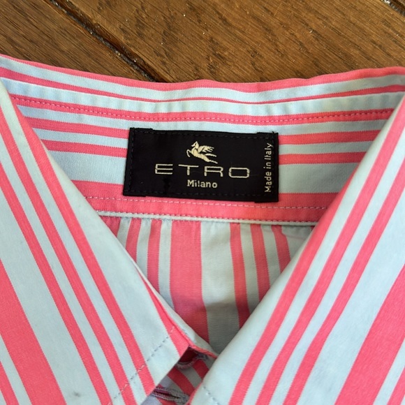 ETRO slim fit striped button down - Picture 2 of 8